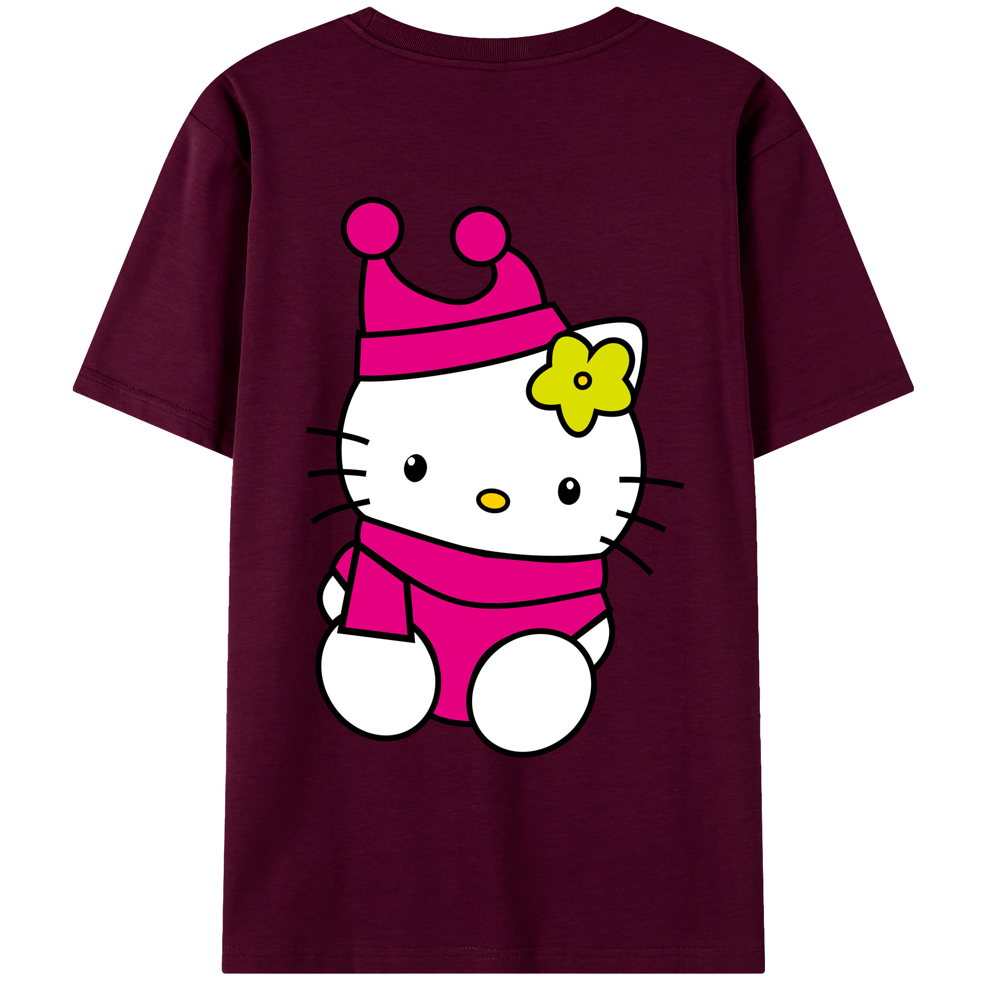 （画像用） Hello Kitty ハローキティ レディース半袖Tシャツ(バックプリント)